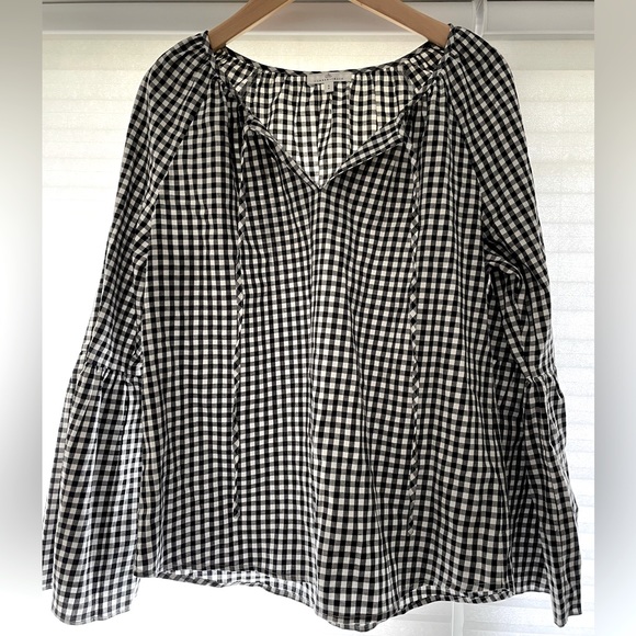 BNWOT Women’s Camber and Grace (RW & Co) black gingham blouse - Picture 2 of 7